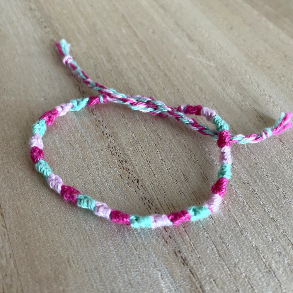 Arielle Bracelet, anklet, trendy, comfortable, tie, embroidery thread, woven, gi